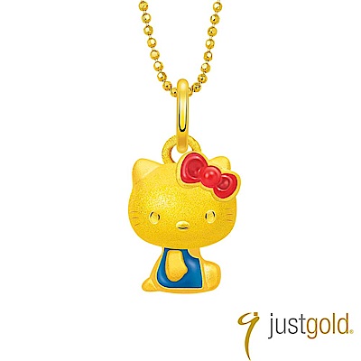 鎮金店Just Gold 經典復刻版Kitty黃金墜子