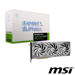MSI 微星 GeForce RTX 4070 SUPER 12G GAMING X SLIM WHITE 顯示卡