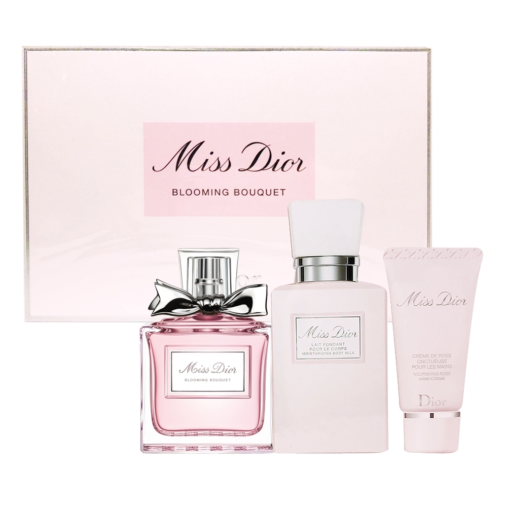 *Christian Dior 迪奧  花漾迪奧女性淡香水禮盒(淡香水50ml+身體乳75ml+護手霜20ml)