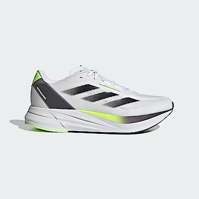 Adidas Duramo Speed M [ID8356] 男 慢跑鞋 運動 訓練 路跑 中距離 跑鞋 緩震 白 螢黃