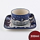 波蘭陶 乘風悠遊系列 方形咖啡杯盤組 300ml 波蘭手工製 product thumbnail 1