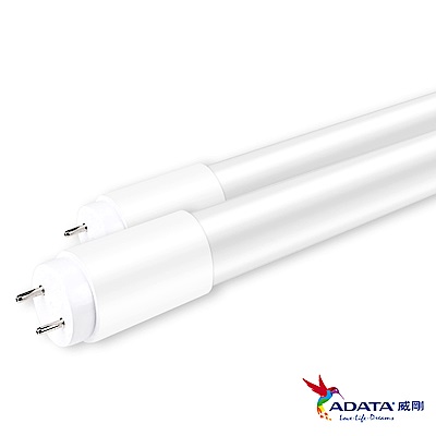 ADATA威剛 18W T8 4尺LED高效玻塑燈管25入組(白光/黃光)