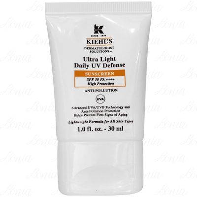 Kiehl s 契爾氏 集高效清爽UV防護乳SPF50 PA++++(30ml)(公司貨)