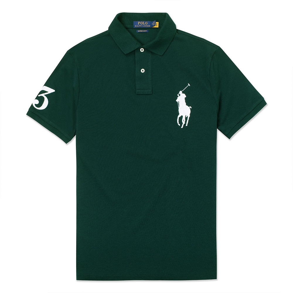 Polo Ralph Lauren 經典刺繡大馬短袖Polo衫-墨綠色| POLO衫| Yahoo奇摩