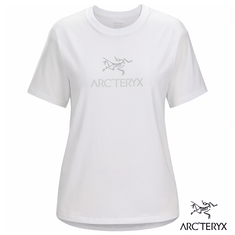 Arcteryx 始祖鳥 始祖鳥登山 始祖鳥戶外 始祖鳥排汗 女 LOGO 登山戶外排汗 短袖休閒Tee 白