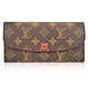 Louis Vuitton LV M62941 Emilie 經典花紋小花扣式長夾 product thumbnail 1