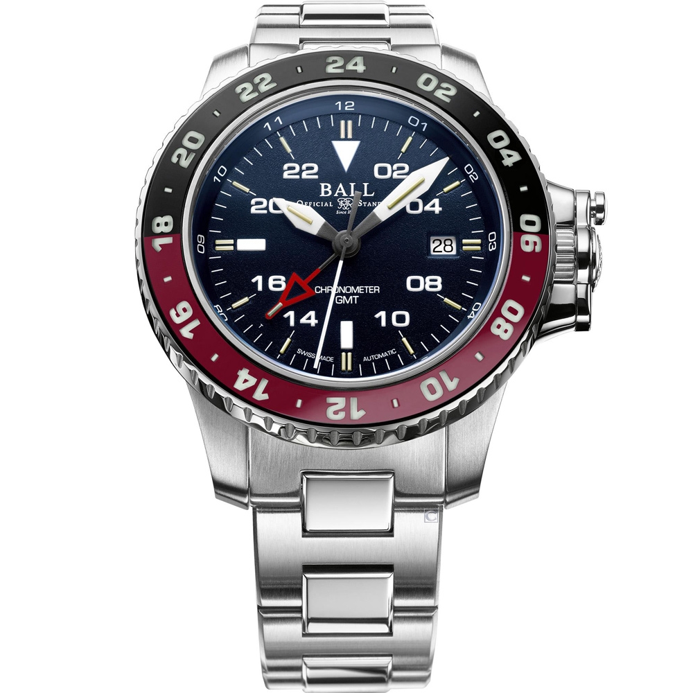 BALL 波爾錶官方授權B5 Engineer GMT II 兩地時間機械錶-DG2118C-S3C-BE