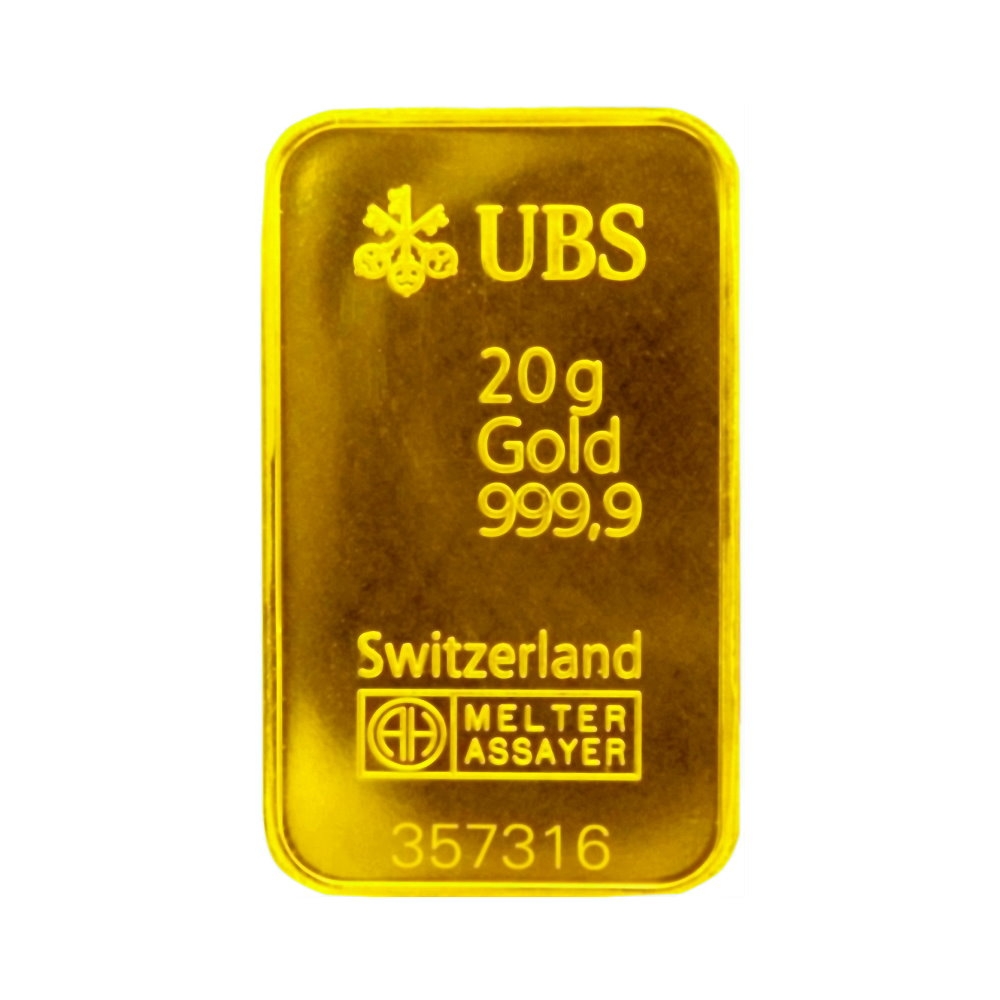 UBS kinebar 黃金條塊 (20公克)