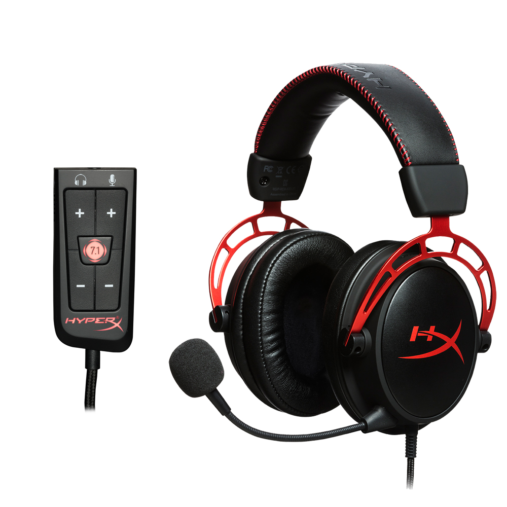 HyperX Cloud Alpha+HyperX Cloud 7.1虛擬環繞USB音效卡