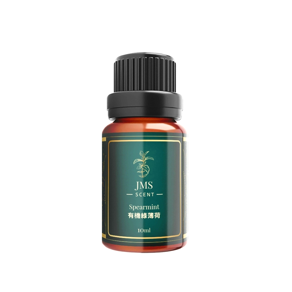 JMScent 有機綠薄荷精油 GCMS/COA/CO 歐盟Ecocert有機認證 100%天然單方精油(10ml)