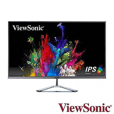 ViewSonic VX3276-MHD 32型 IPS型面板 時尚無邊框 螢幕