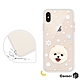 Corner4 iPhone XS / X 5.8吋柔滑觸感軍規防摔手機殼-博美(白殼) product thumbnail 1