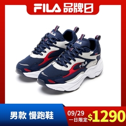 FILA 女 休閒 健走鞋-黑 5-F011V-001