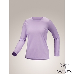 Arcteryx 始祖鳥 女 Taema 快乾長袖圓領衫 波光雜紫