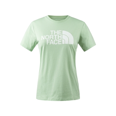 The North Face W FOUNDATION LOGO S/S TEE 女短袖上衣-綠-NF0A89QUI0G