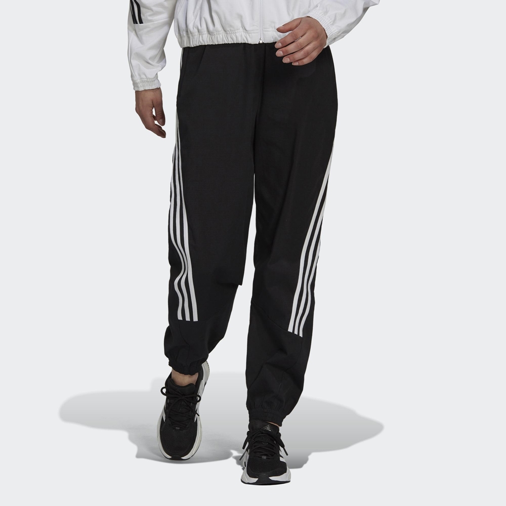 adidas 長褲 女款 運動 慢跑 亞規 W FI WV PANT 黑 H21575