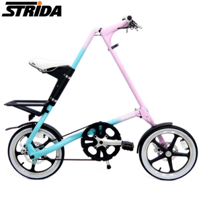 STRiDA速立達 16吋單速LT版碟剎折疊單車/三角形單車-漸層色