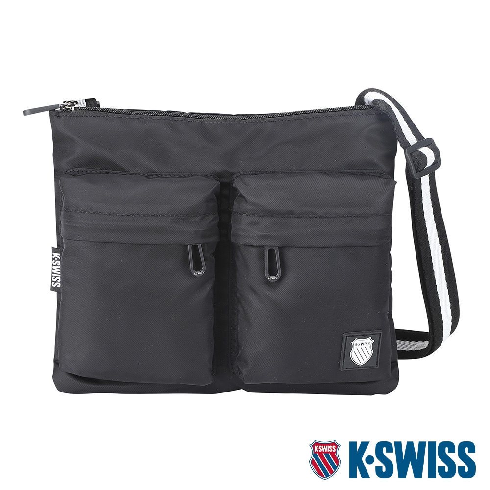 K-SWISS Shoulder Bag輕量側背包-黑