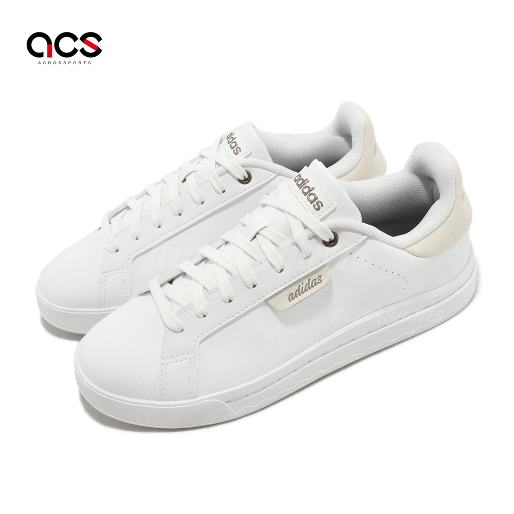 adidas 休閒鞋 Court Silk 女鞋 白 米 皮革 復古 小白鞋 百搭 愛迪達 GZ9691