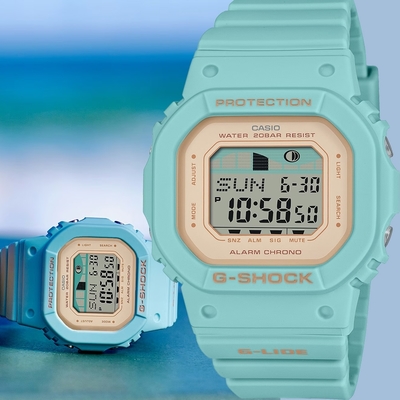 CASIO 卡西歐 G-SHOCK ITZY 禮志配戴款 G-LIDE 衝浪潮汐女錶手錶 送禮首選 GLX-S5600-3