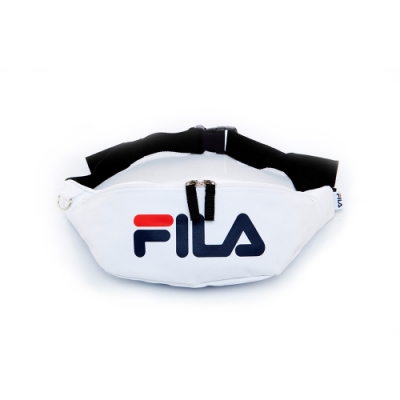 FILA 經典LOGO腰包-白 BWT-5102-WT