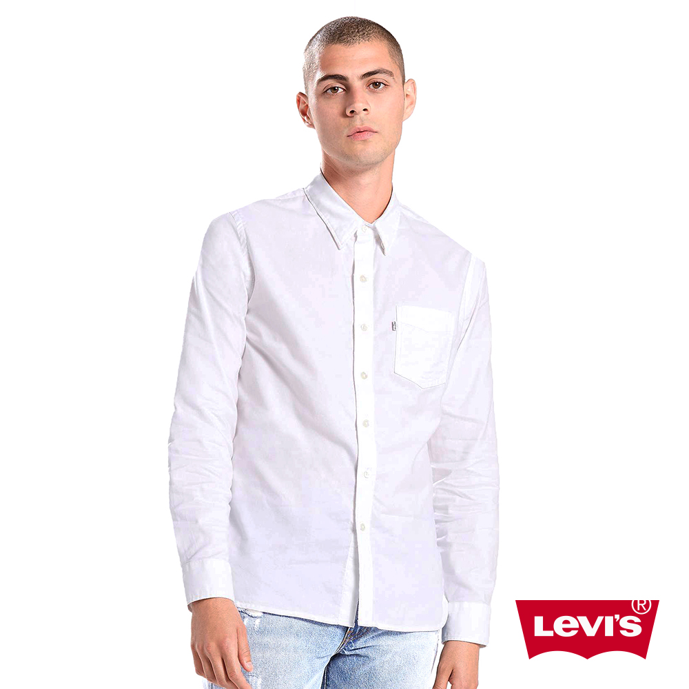 Levis 男款 素面襯衫 簡約基本款