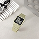 CASIO 卡西歐 經典復古 方形造型 雙顯 電子數位 橡膠手錶-卡其色/33mm product thumbnail 2