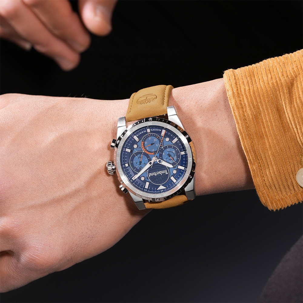 Timberland 天柏嵐 Sherbrook系列 活力運動腕錶-TDWGF0009404/46mm 藍色