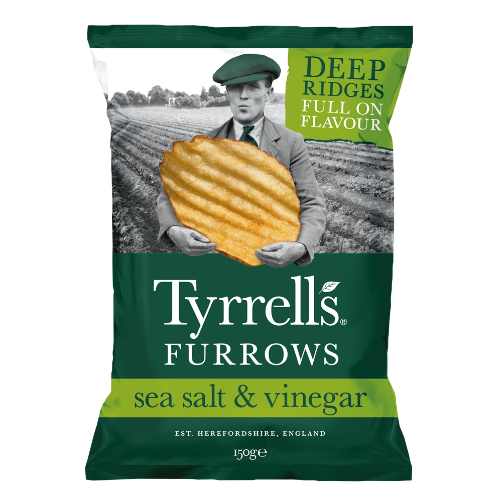 Tyrrell's 泰勒思-英國洋芋片-波浪海鹽蘋果醋(150g)