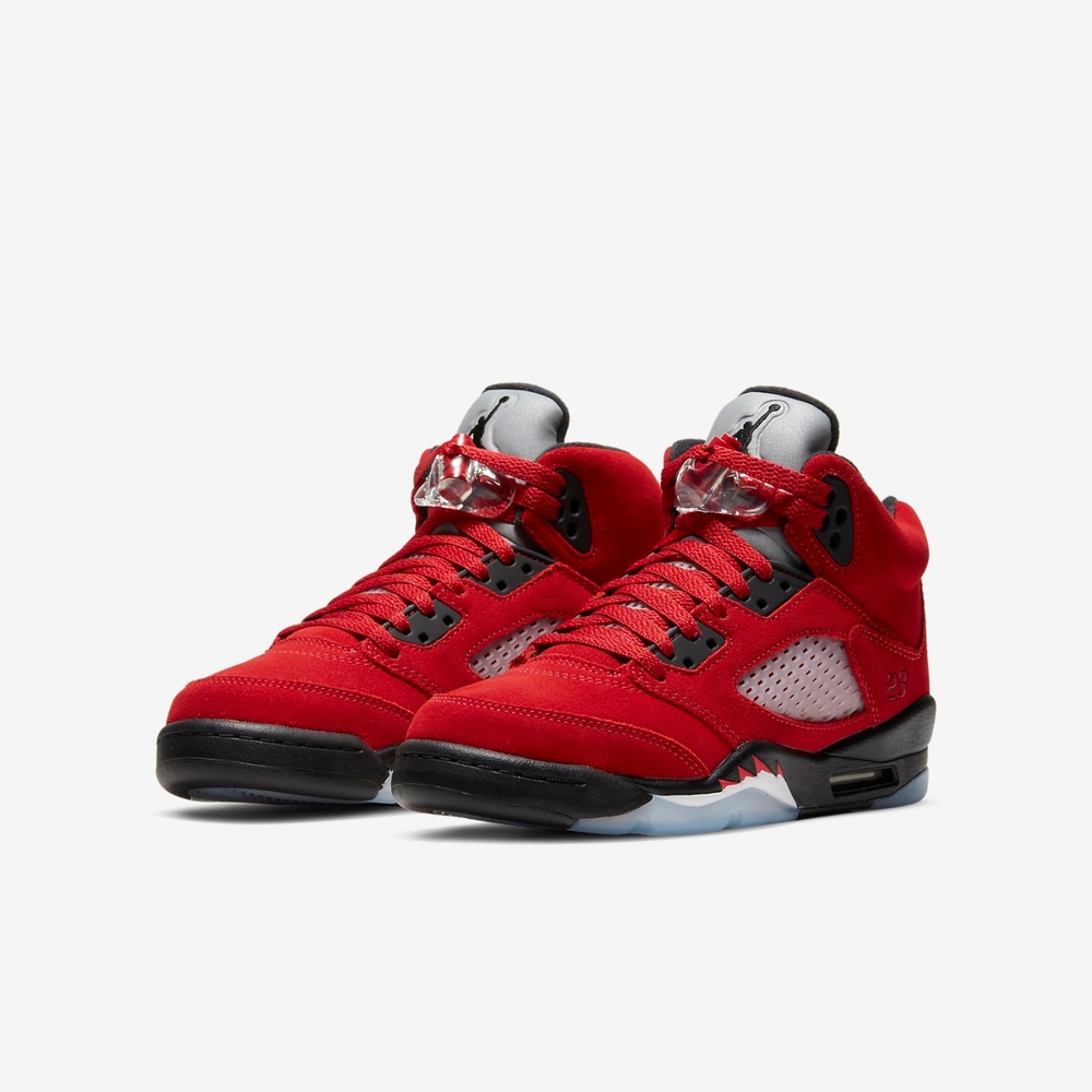 Nike 籃球鞋 Air Jordan 5 Retro 女鞋 經典 喬丹五代 復刻 麂皮 公牛 紅 黑 440888600