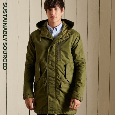 SUPERDRY 男裝 長袖 休閒外套 Military Parka 軍綠