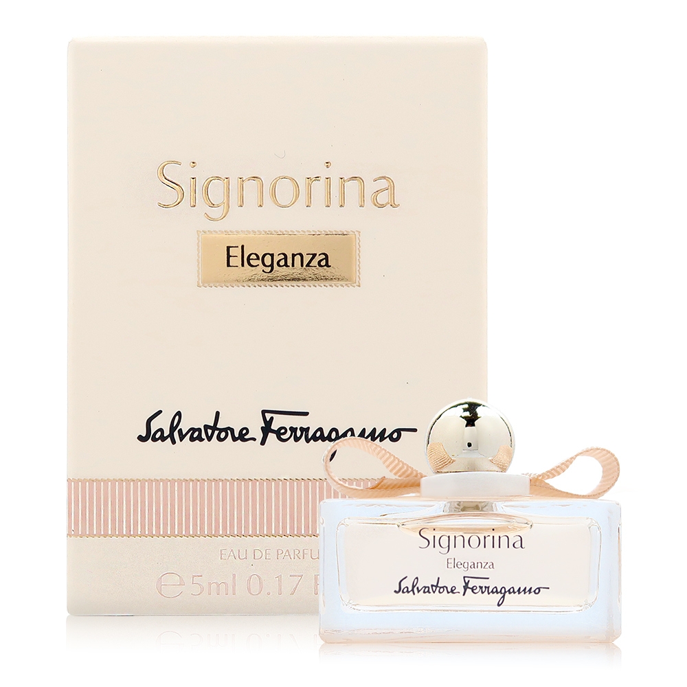 [即期優惠] Salvatore Ferragamo SIGNORINA ELEGANZA 典雅伊人女性淡香精 5ML 效期到2023.07 (平行輸入)