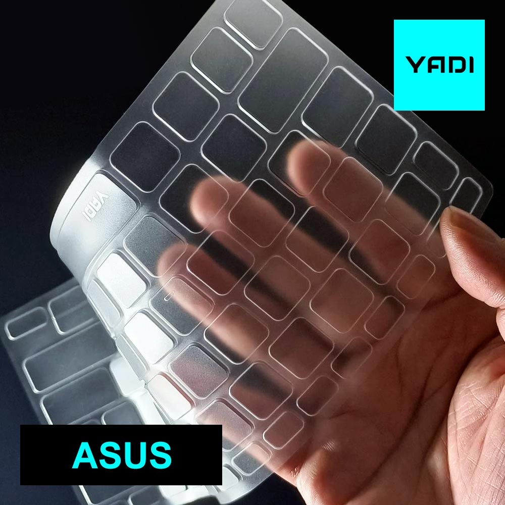 【YADI】ASUS Vivobook 14 X412FL/FA系列專用 TPU 鍵盤保護膜 抗菌 防水 防塵