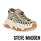 STEVE MADDEN-POWER UP 編織鞋繩厚底休閒涼鞋-綠色 product thumbnail 1
