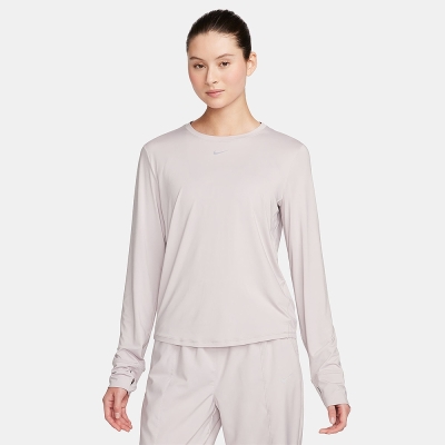 NIKE 上衣 女款 長袖上衣 運動 AS W NK ONE CLASSIC DF LS TOP 灰紫 FN2802-019