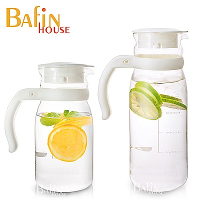 【Bafin House】台玻耐熱玻璃冷水壺超值2入組(1215+805ml)