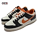 Nike 休閒鞋 Dunk Low Retro PRM 男女鞋 經典 萬聖節 夜光設計 皮革 情侶穿搭 黑 橘 DD3357100 product thumbnail 1