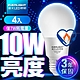 (4入)億光 LED燈泡 10W亮度 超節能plus 僅7W用電量 (白光/黃光) product thumbnail 2