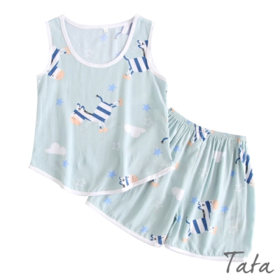 兒童 木馬印花居家服套裝 TATA KIDS