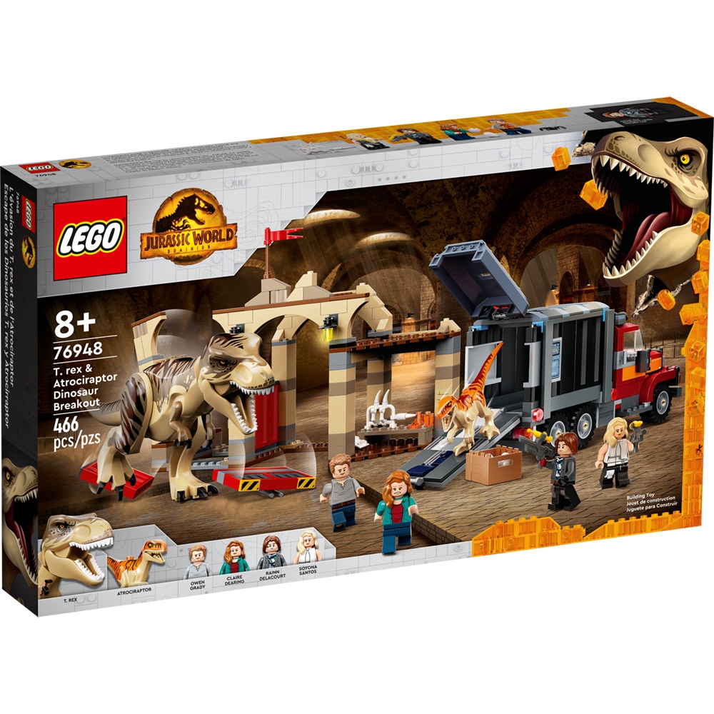 樂高LEGO 侏儸紀世界系列 - LT76948 T. rex & Atrociraptor Dinosaur Breakout