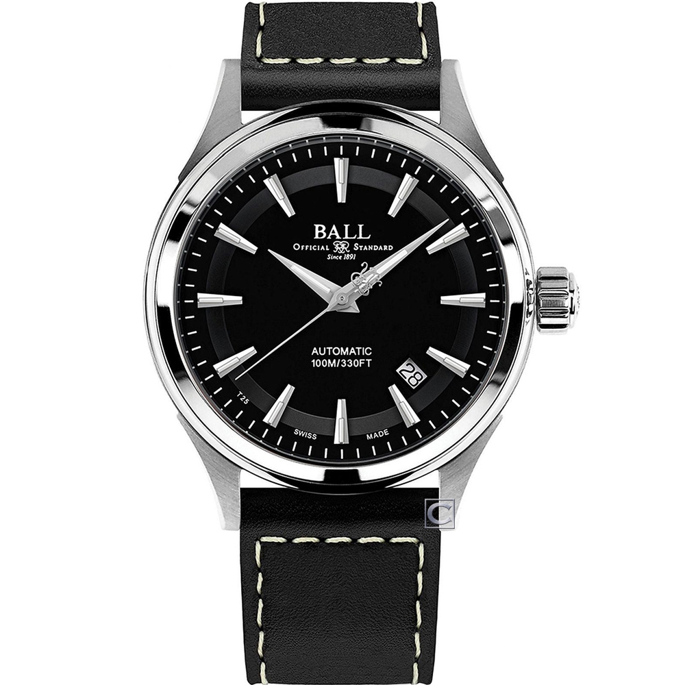 BALL 波爾錶官方授權B5Fireman Victory 經典機械錶-NM2098C-L4J-BK/黑40mm皮帶錶