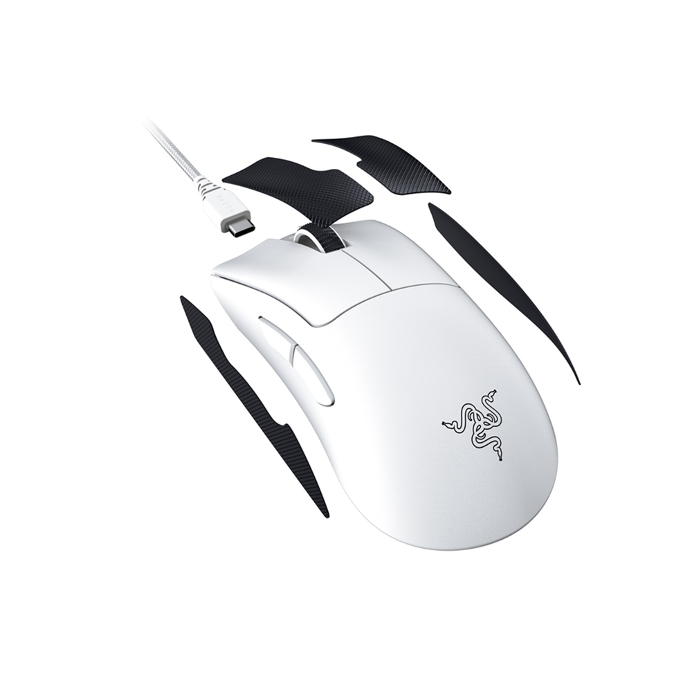 Razer DeathAdder V3 Pro 煉獄奎蛇V3 Pro 無線滑鼠(白色) | 電競有線滑