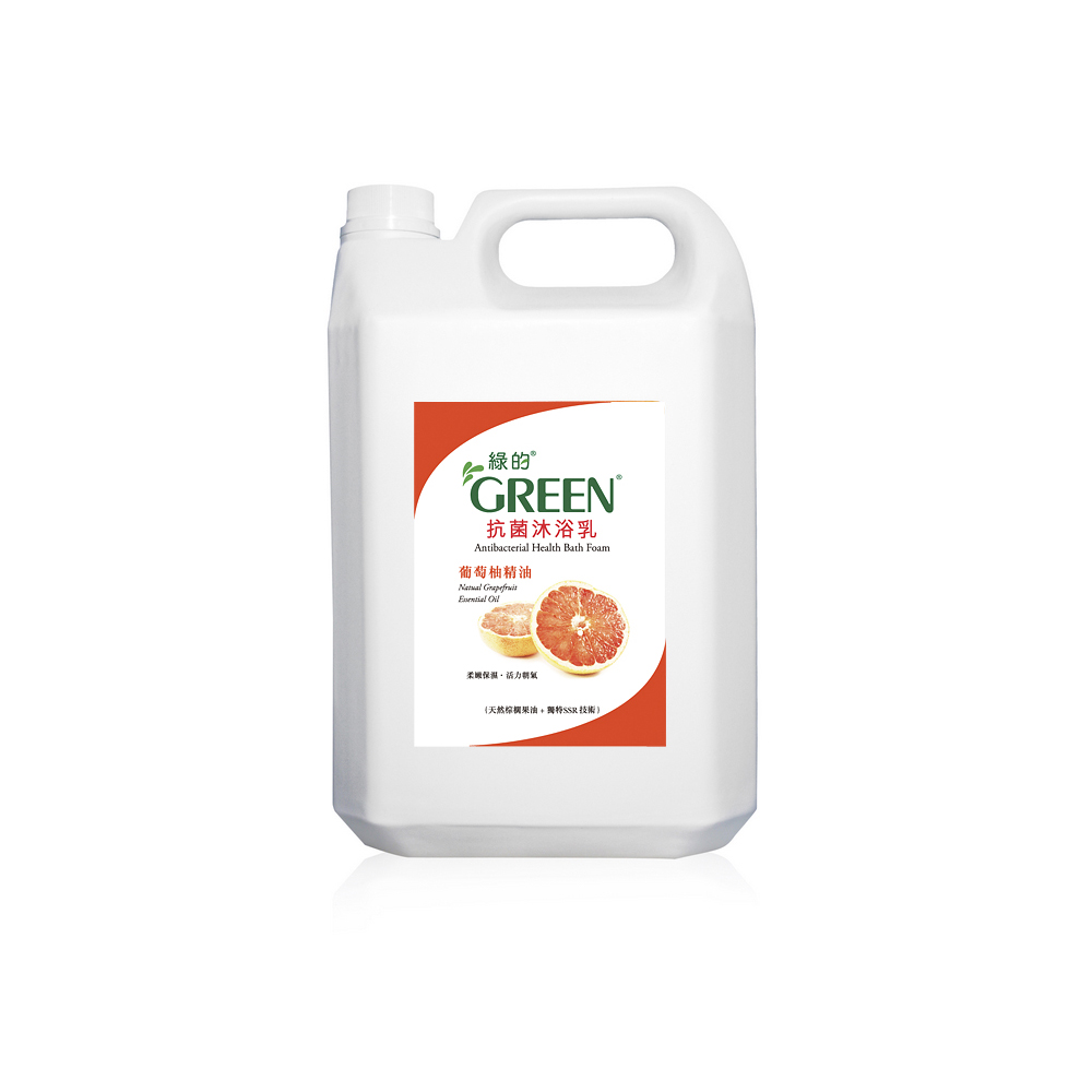 綠的GREEN 抗菌沐浴乳加侖桶-葡萄柚精油3800ml