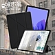 CITY 城市風 For Samsung Galaxy Tab A7 2020 10.4吋 經典磁吸可三折Y折立架皮套-黑 product thumbnail 2