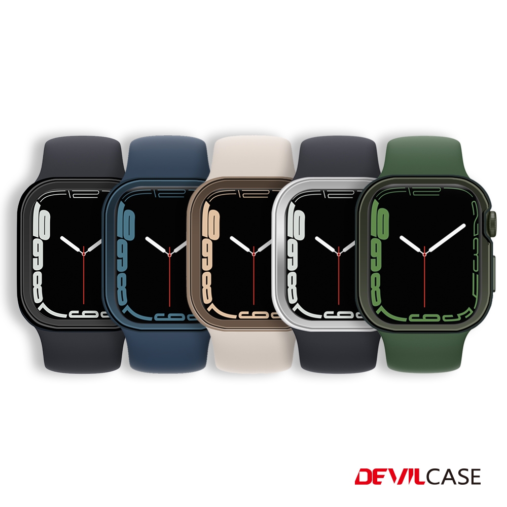 DEVILCASE Apple Watch Series 7 45mm 保護殼-斜面款(5色)