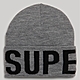 SUPERDRY 毛帽 Branded Knitted Beanie 灰 product thumbnail 1