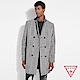 GUESS-男裝-時尚格紋雙排扣大衣外套-灰 原價4990 product thumbnail 1