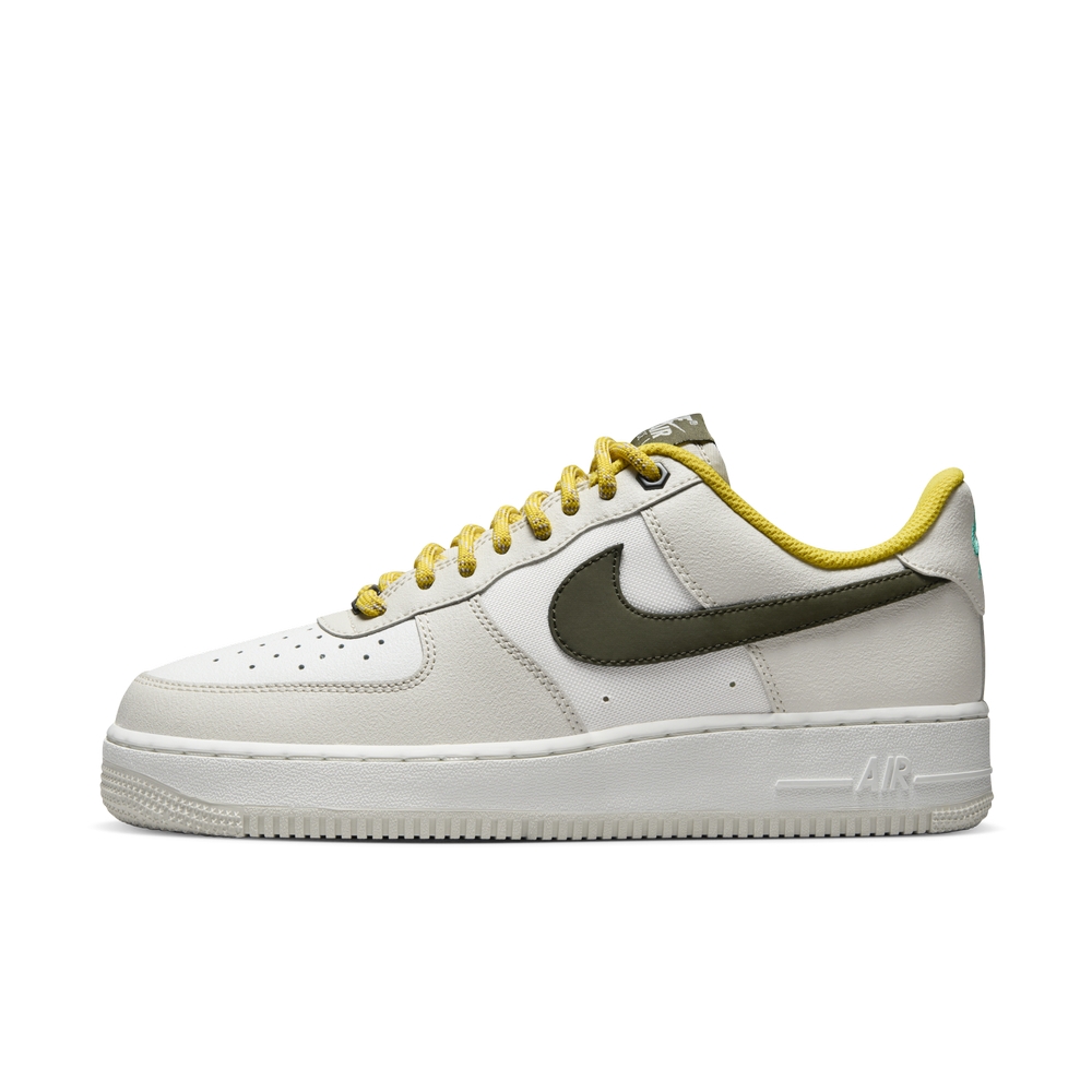 NIKE AIR FORCE 1 07 PRM 男休閒運動鞋-白黑黃-FV3628031