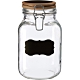 《Premier》標記扣式玻璃密封罐(木2L) | 保鮮罐 咖啡罐 收納罐 零食罐 儲物罐 product thumbnail 1