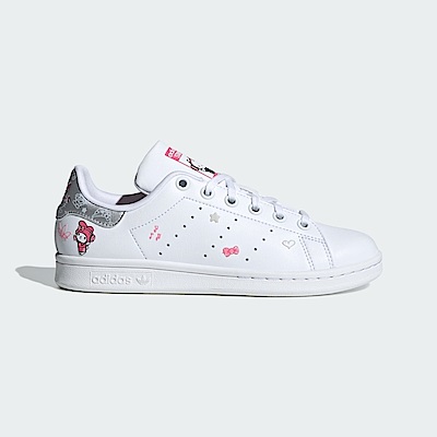 Adidas Stan Smith J [IG8407] 大童 休閒鞋 經典 HELLO KITTY 聯名款 穿搭 白粉